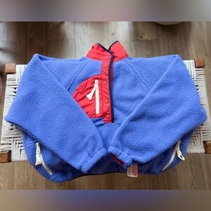 Free People Movement 
HIT THE SLOPES PULLOVER in BLUE RETRO COMBO